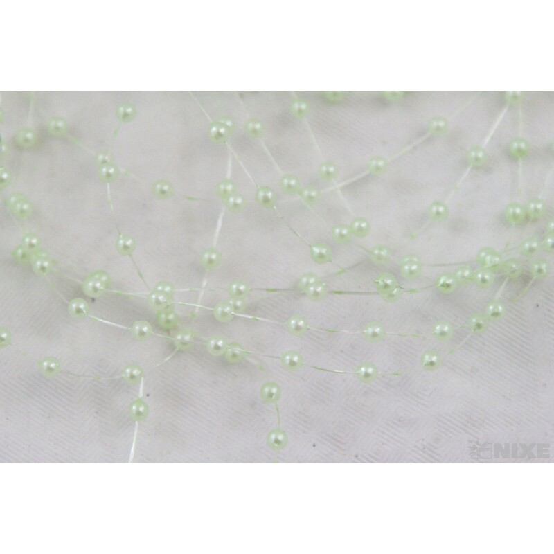 PERLIČKY NA SILONU 120cm 10ks*ZELENÁ