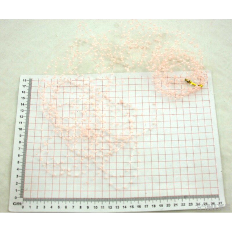 PERLIČKY NA SILONU 120cm 10ks*RŮŽOVÁ