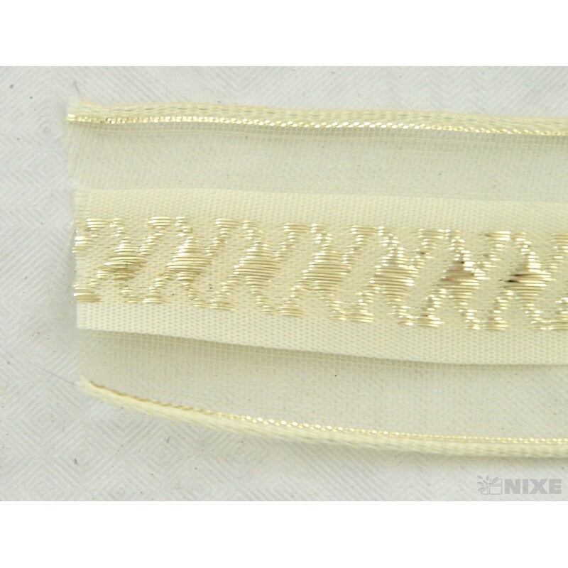 PLÁTNOVÁ STUHA MTP DR. 40mmx25m*ZLATÁ 424301