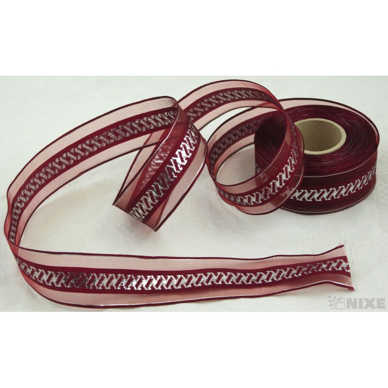 PLÁTNOVÁ STUHA MTP DR. 40mmx25m*VÍNOVÁ 424305