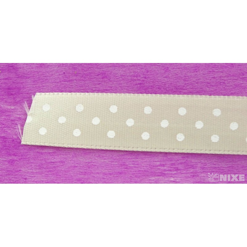 STUHA PUNTÍK N 15mmx25m*KRÉMOVÁ 206