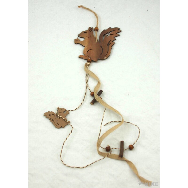 ZÁVĚS VEVERKA 11x12x50cm*MIX BAREV