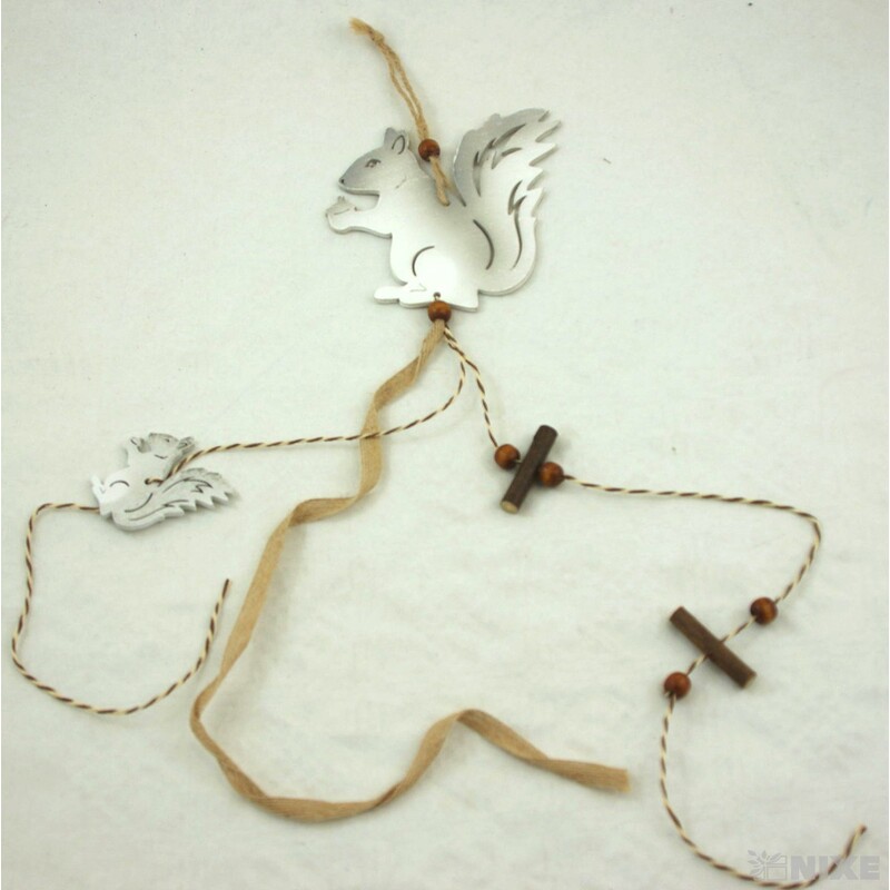 ZÁVĚS VEVERKA 11x12x50cm*MIX BAREV