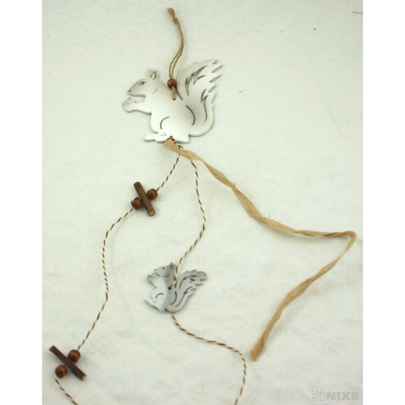 ZÁVĚS VEVERKA 11x12x50cm*MIX BAREV