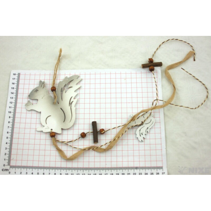 ZÁVĚS VEVERKA 11x12x50cm*MIX BAREV