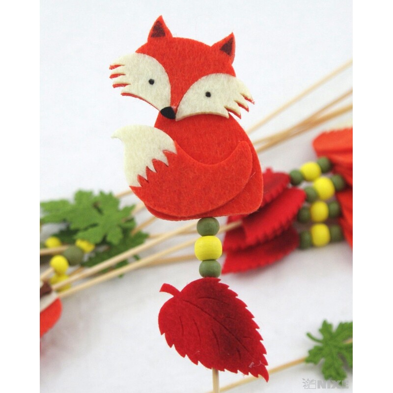 ZÁPICH FILC LIŠKA 7x30cm 10ks*MIX BAREV