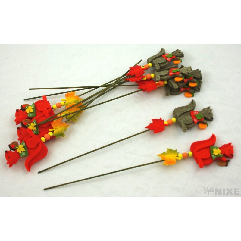 ZÁPICH FILC VEVERKA 6x30cm 10ks*MIX BAREV