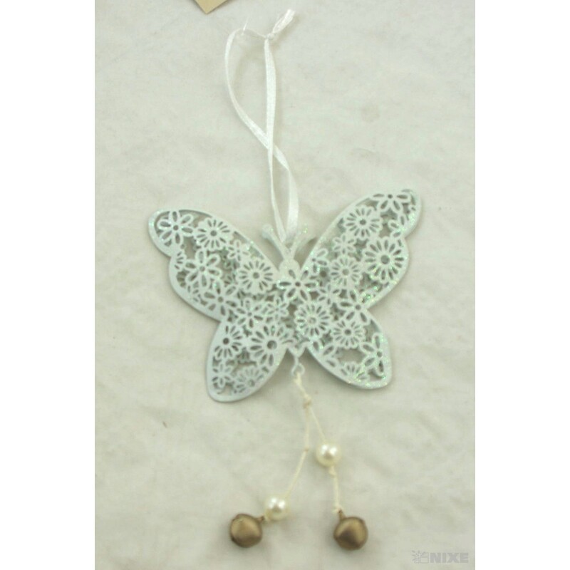 ZÁVĚS MOTÝL PLECH 9cm*PERLEŤ