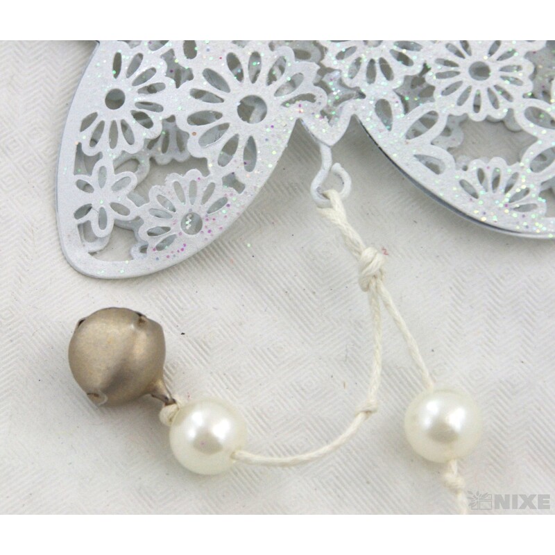 ZÁVĚS MOTÝL PLECH 9cm*PERLEŤ