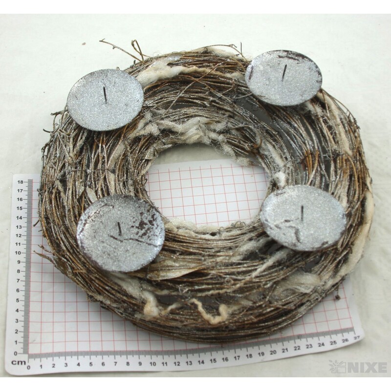 VĚNEC SVÍCEN 29cm*PŘÍRODNÍ