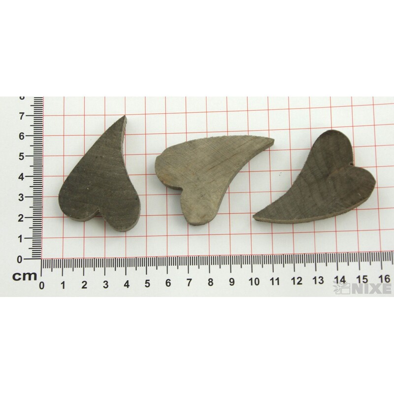 SRDCE DŘEVO 6x4cm 18ks*PŘÍRODNÍ