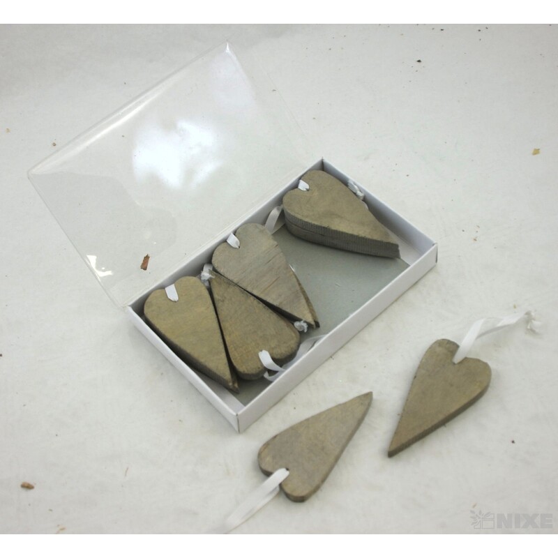 ZÁVĚS SRDCE DŘEVO 9x4,5cm*PŘÍRODNÍ