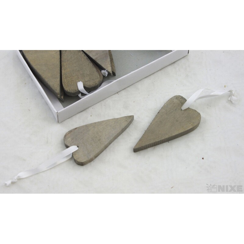 ZÁVĚS SRDCE DŘEVO 9x4,5cm*PŘÍRODNÍ