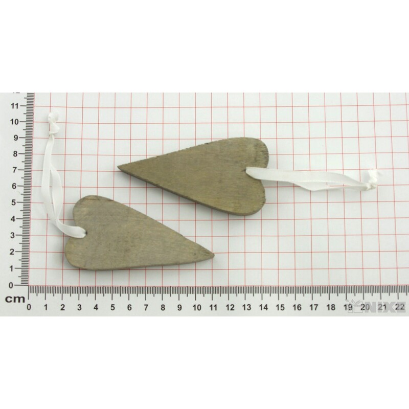 ZÁVĚS SRDCE DŘEVO 9x4,5cm*PŘÍRODNÍ