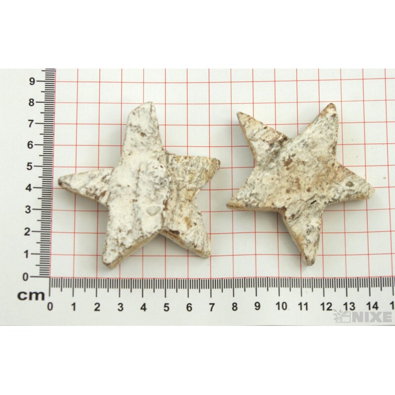 HVĚZDA DŘEVO 7cm 10ks*PŘÍRODNÍ