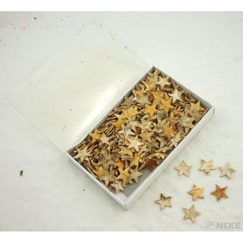 HVĚZDA BŘÍZA 2,5cm 300ks*PŘÍRODNÍ