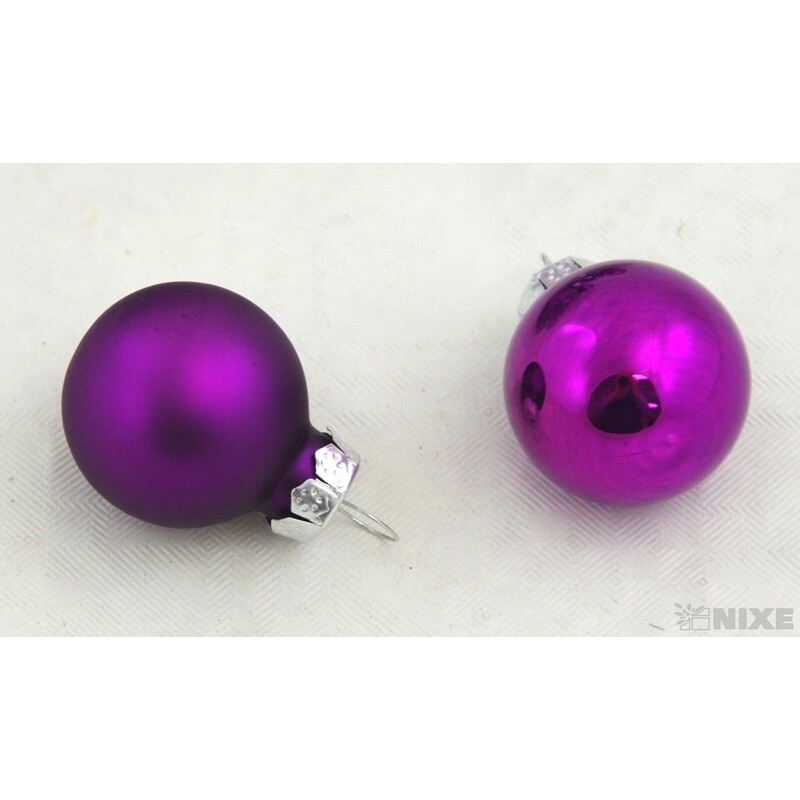 KOULE ZÁVĚS 2,5cm 24ks MIX*FIALOVÁ