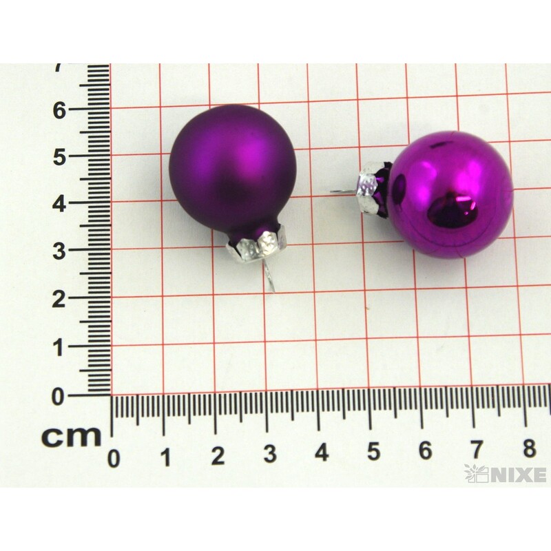 KOULE ZÁVĚS 2,5cm 24ks MIX*FIALOVÁ