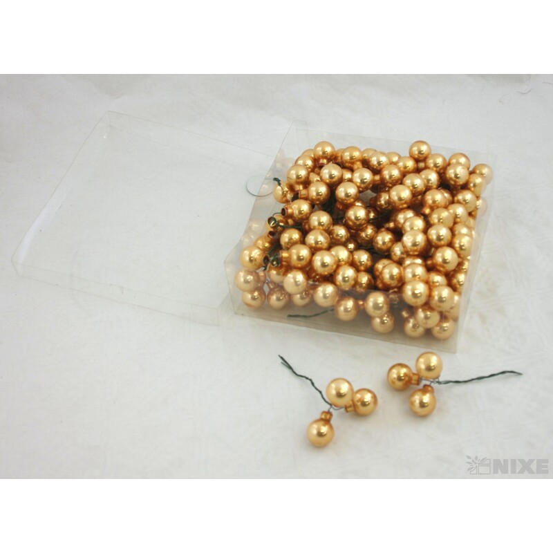 KOULE NA DR. 2x10,5cm 144ks*ZLATÁ OPAL