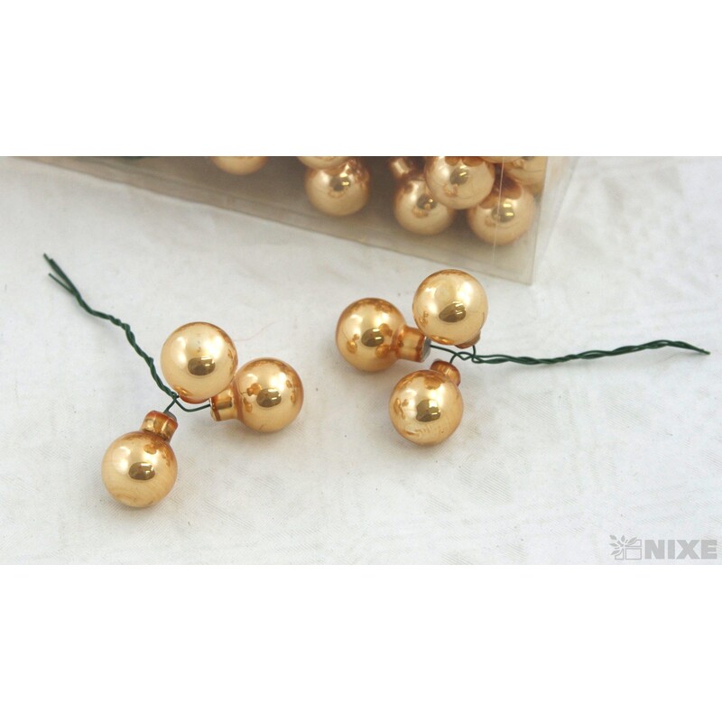 KOULE NA DR. 2x10,5cm 144ks*ZLATÁ OPAL