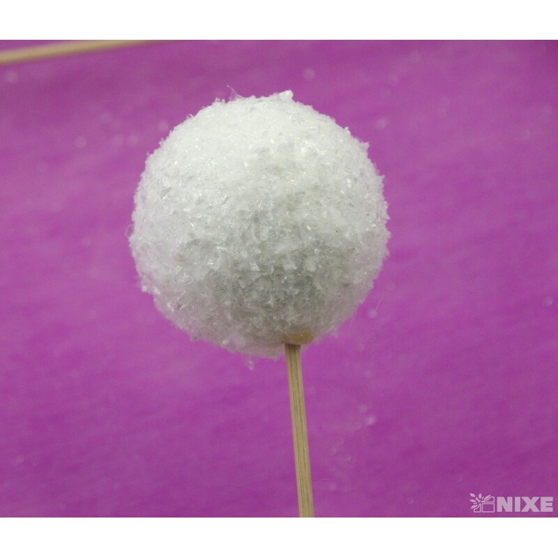 ZÁPICH KOULE 6x30cm 24ks*BÍLÁ