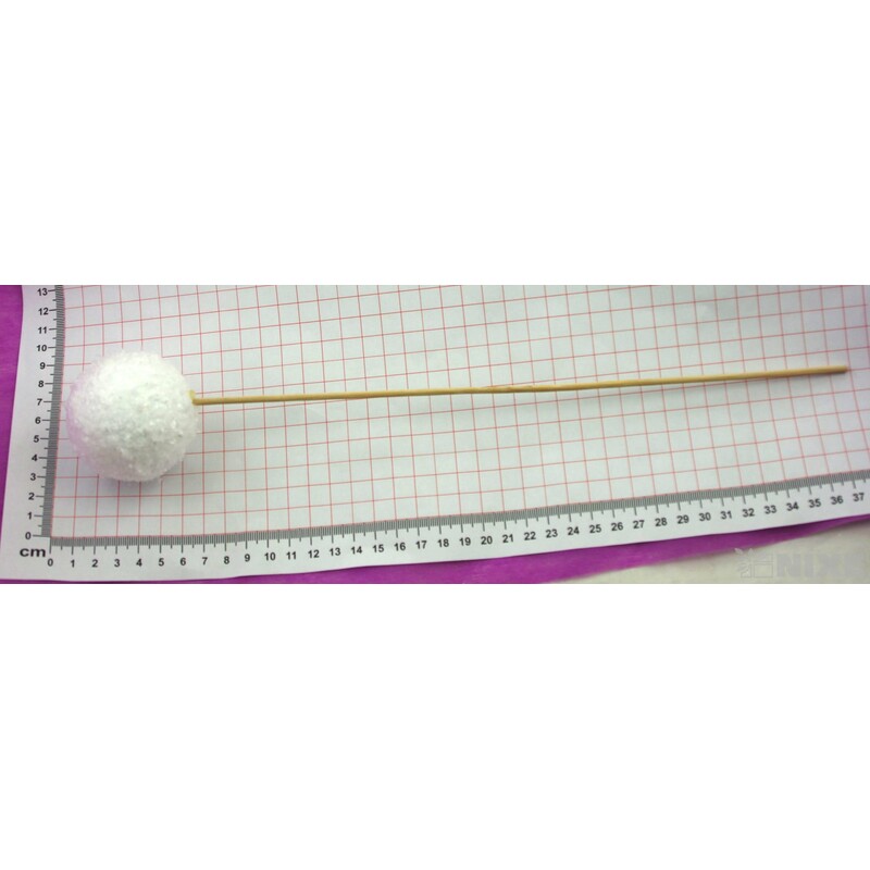 ZÁPICH KOULE 6x30cm 24ks*BÍLÁ