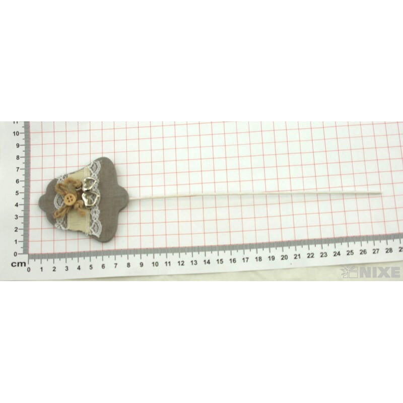 ZÁPICH ZVONEK 12ks 7x27cm*ŠEDÁ