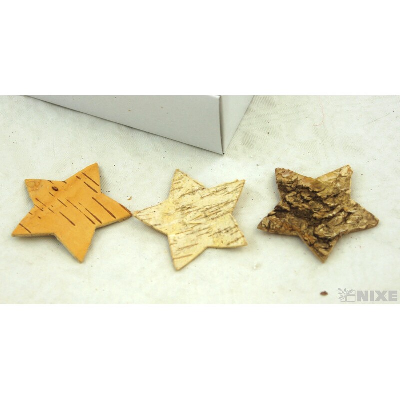 HVĚZDIČKA 6,5cm 36ks*PŘÍRODNÍ