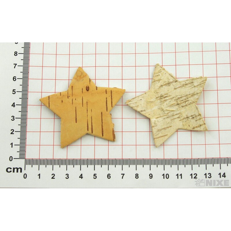 HVĚZDIČKA 6,5cm 36ks*PŘÍRODNÍ