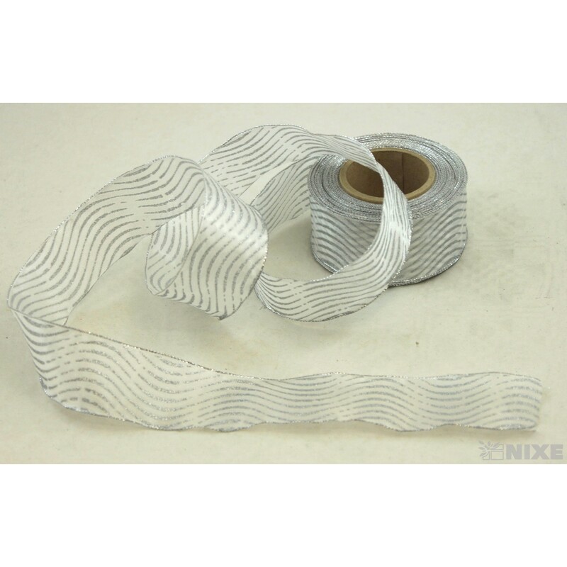 PLÁTNOVÁ STUHA  MTP DR. 40mmx20m*STŘÍBRNÁ 322 488