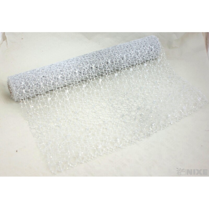 ROLE SPIDER CRUDE METAL 48cmx5yd*STŘÍBRNÁ