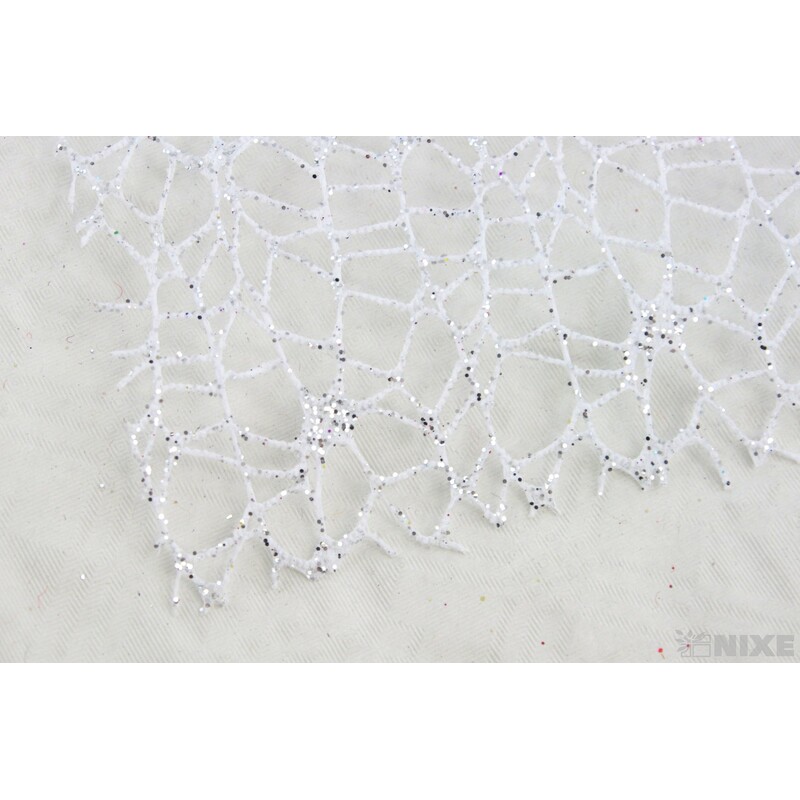 ROLE SPIDER CRUDE METAL 48cmx5yd*STŘÍBRNÁ