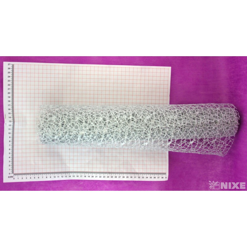 ROLE SPIDER CRUDE METAL 48cmx5yd*STŘÍBRNÁ