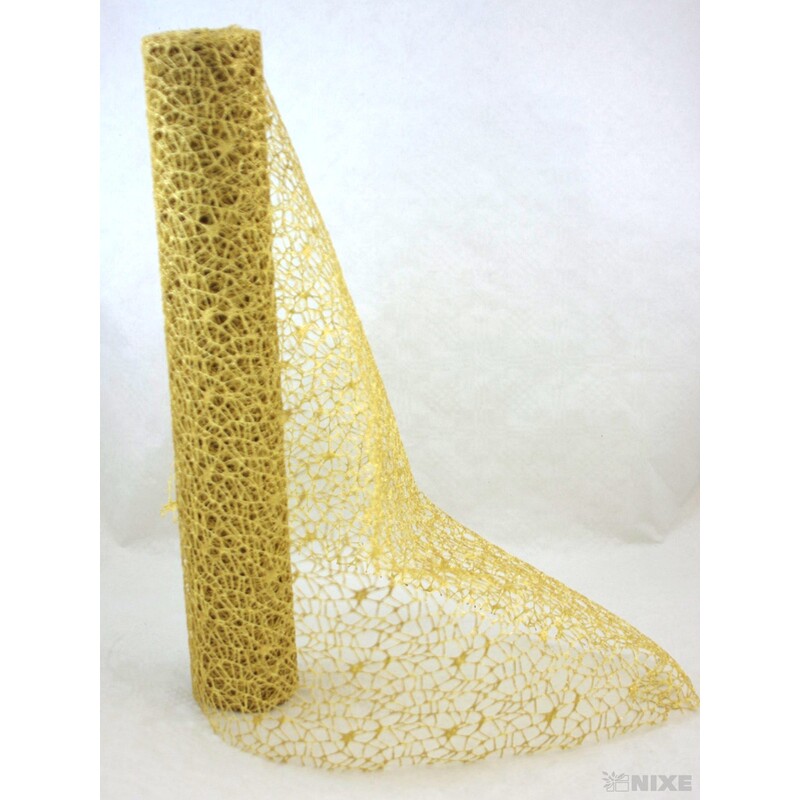 ROLE SPIDER CRUDE METAL 48cmx5yd*ZLATÁ