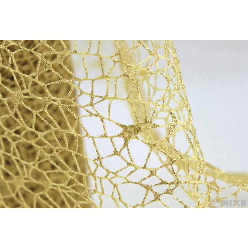 ROLE SPIDER CRUDE METAL 48cmx5yd*ZLATÁ