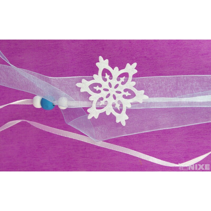 ZÁVĚS FILC SNĚHULÁK 18x17cm*MIX BAREV