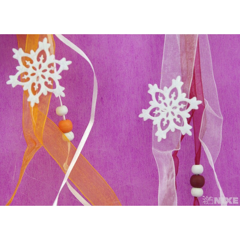 ZÁVĚS FILC SNĚHULÁK 17x16cm*MIX BAREV