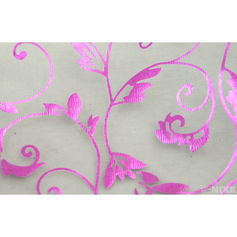 ORGANZA TISK 29 12cmx10yd*FIALOVÁ