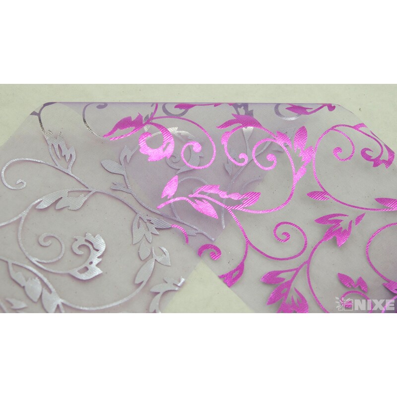 ORGANZA TISK 29 12cmx10yd*FIALOVÁ