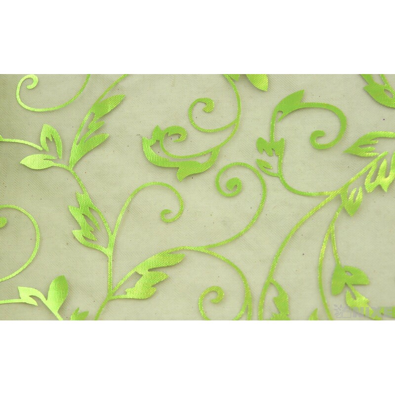 ORGANZA TISK 29 12cmx10yd*ZELENÁ