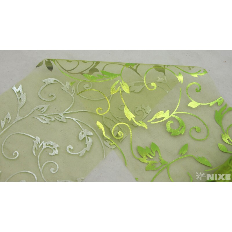 ORGANZA TISK 29 12cmx10yd*ZELENÁ