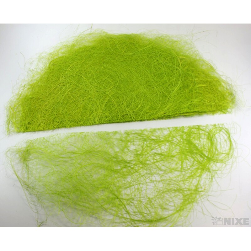 SISAL PŮLKRUH 65cm 10ks*ZELENÁ SV.