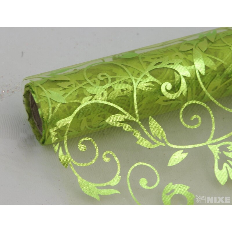 ORGANZA GLITR 26 36cmx5yd*ZELENÁ