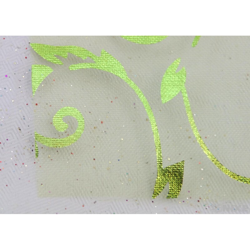 ORGANZA GLITR 26 36cmx5yd*ZELENÁ