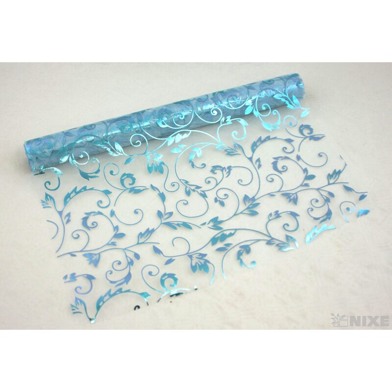 ORGANZA GLITR 26 36cmx5yd*MODRÁ SV.