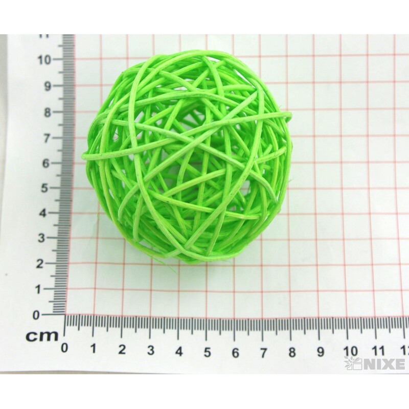 KOULE RATTAN 6,5cm*MIX BAREV