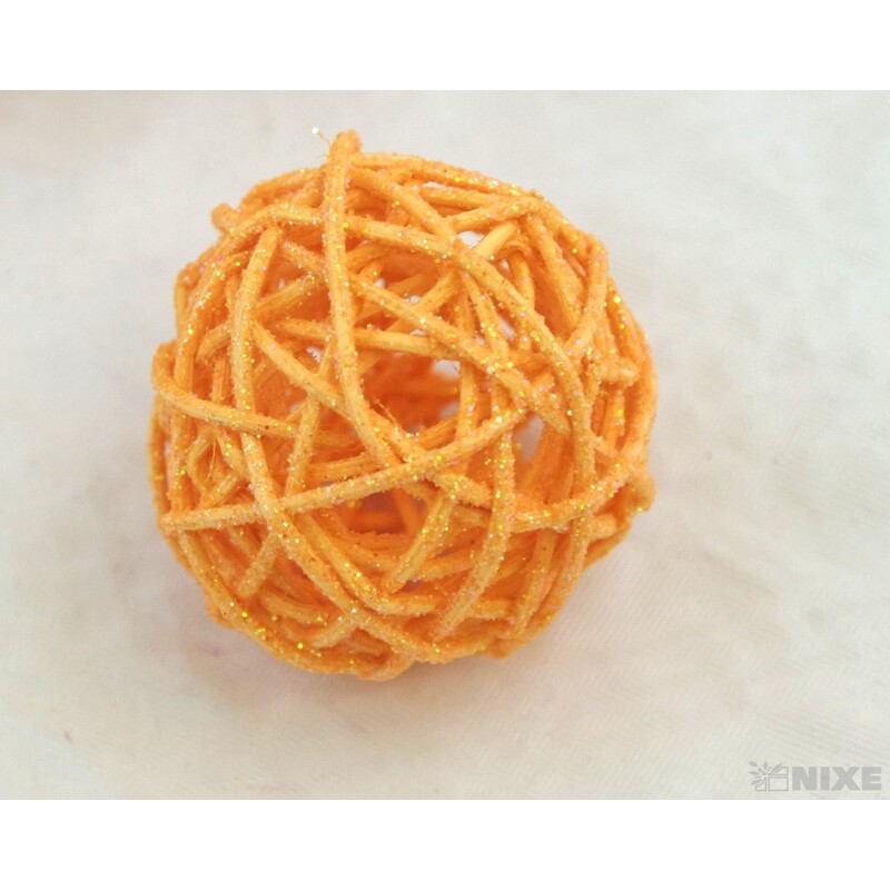 KOULE RATTAN 4,5cm*MIX BAREV