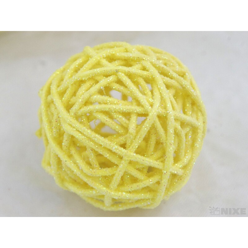 KOULE RATTAN 4,5cm*MIX BAREV