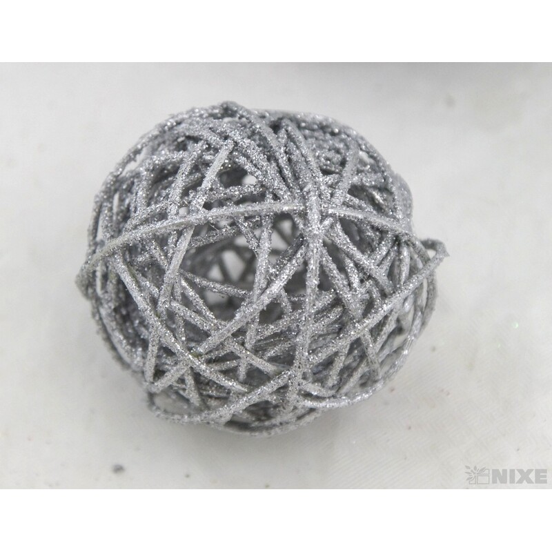 KOULE RATTAN 4,5cm*MIX BAREV