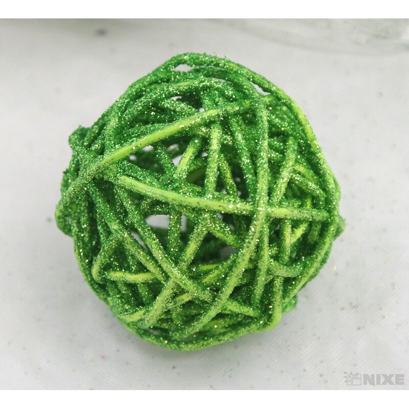 KOULE RATTAN 4,5cm*MIX BAREV